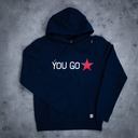 YOU GO Star Hoodie (marineblau)