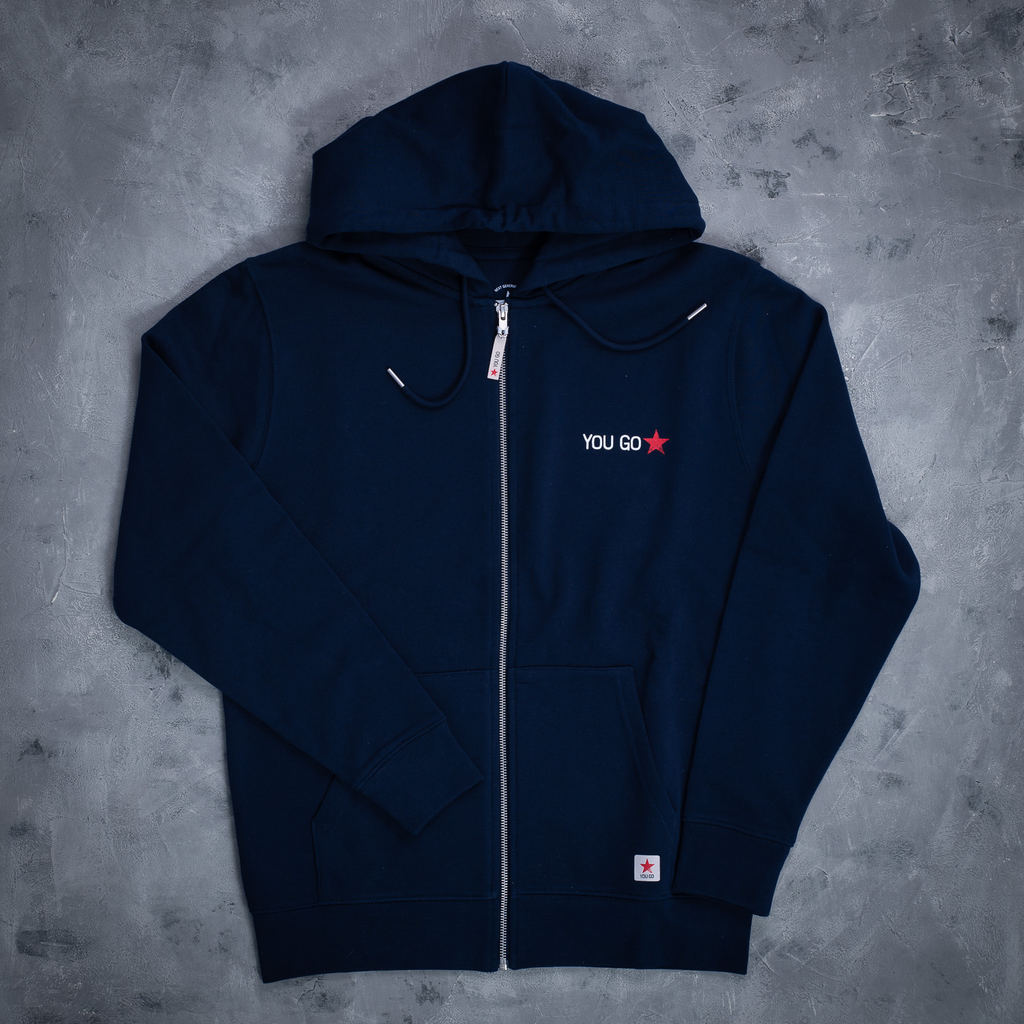 YOU GO Kapuzenpullover Reißverschluss (marineblau)