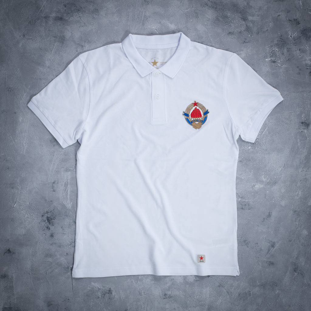 YOU GO Wappen Jugoslawien (weiß)