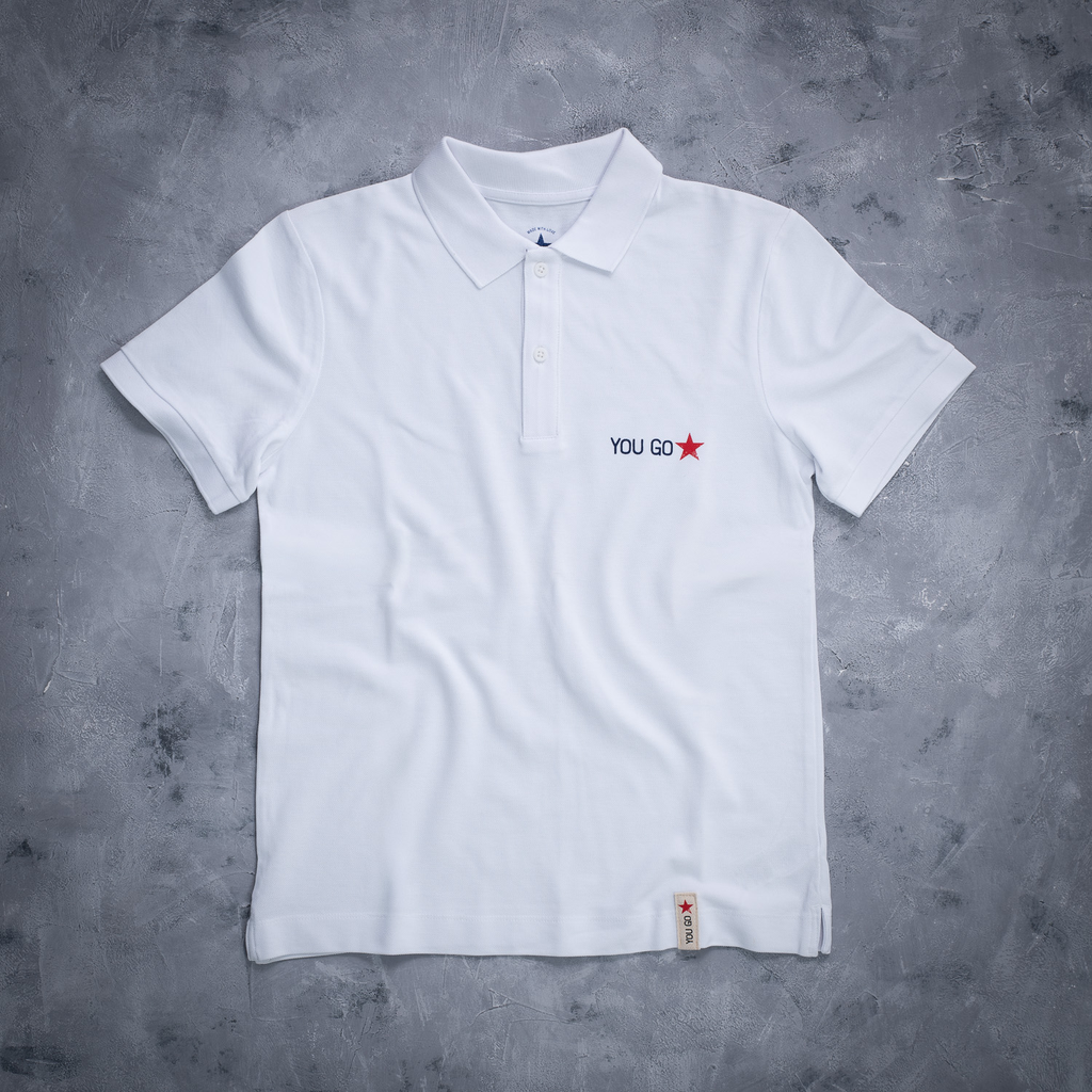 YOU GO Damen Polo (weiß)