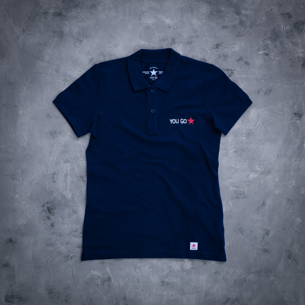YOU GO Damen Polo (marineblau)