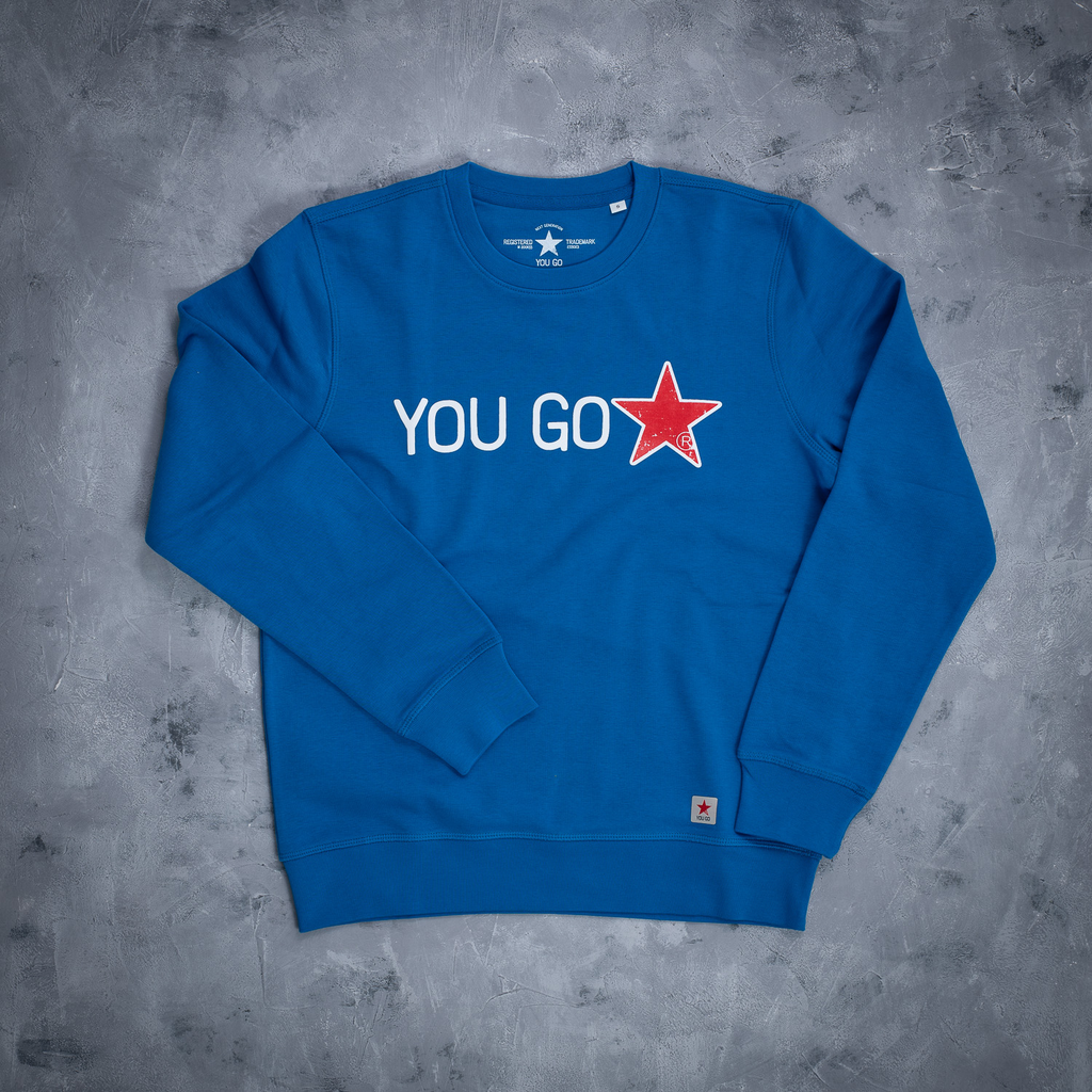 YOU GO Star Sweatshirt (blau)