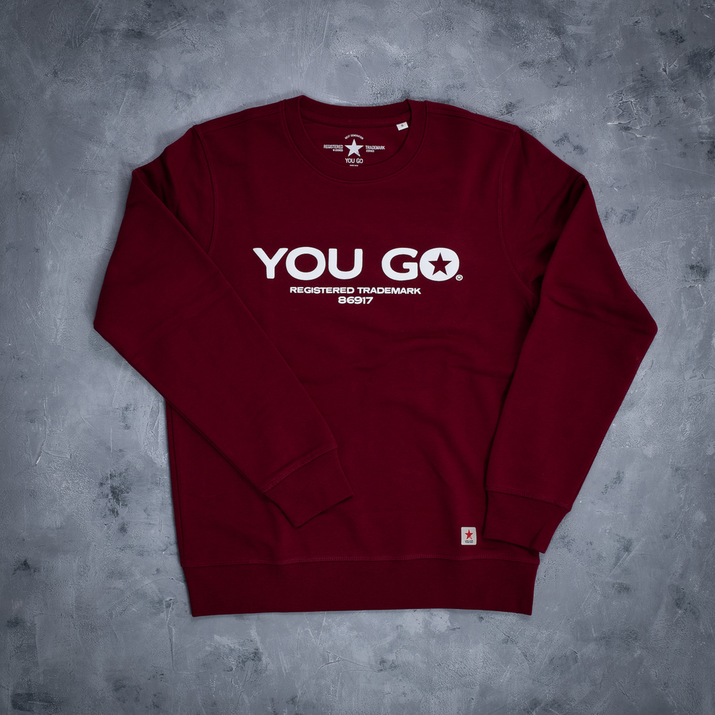 YOU GO Little Star Sweatshirt (bordeaux)