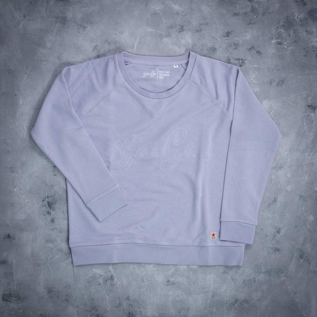 YOU GO Sweatshirt Written (lavendel)