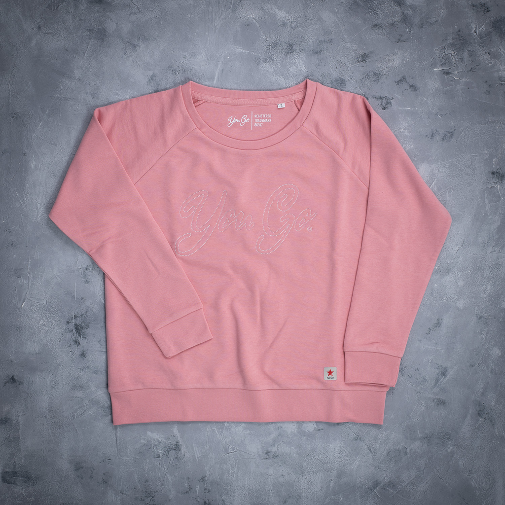YOU GO Sweatshirt Written (altrosa)