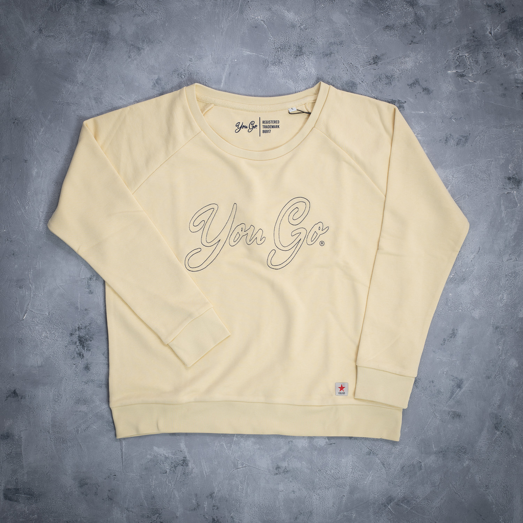 YOU GO Sweatshirt Written (vanille)