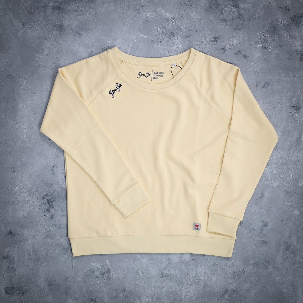 YOU GO Sweatshirt Discrete Written (vanille)