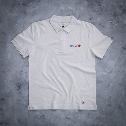 YOU GO Polo (hellgrau)