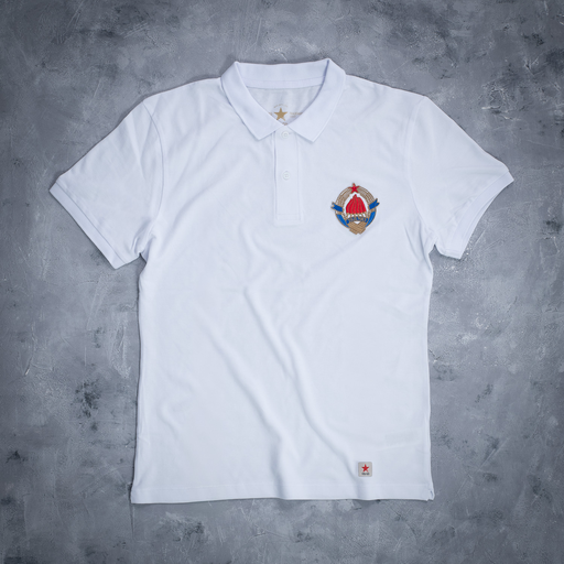 YOU GO Wappen Jugoslawien (weiß)