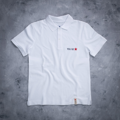 YOU GO Damen Polo (weiß)