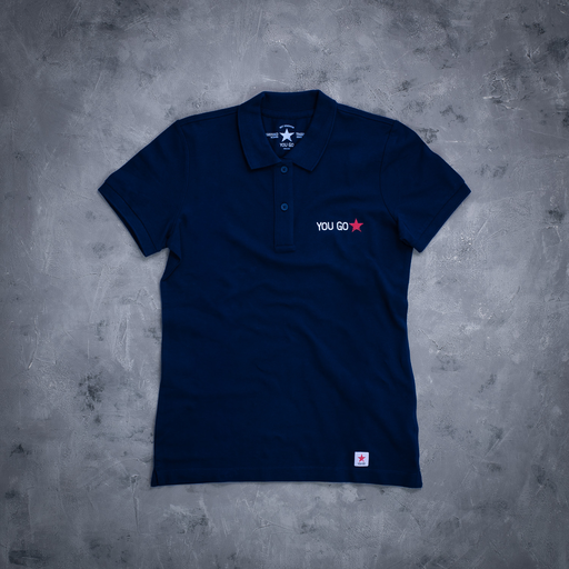 YOU GO Damen Polo (marineblau)