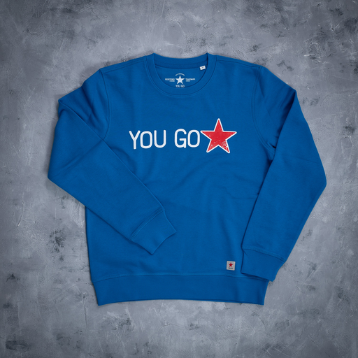 YOU GO Star Sweatshirt (blau)
