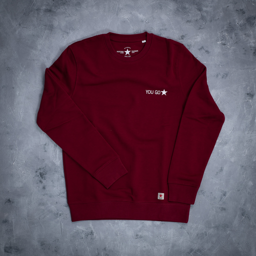 YOU GO Sweatshirt (bordeaux)